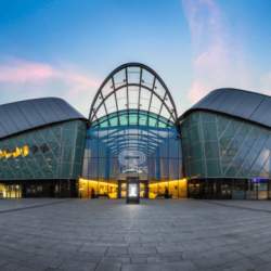 The exterior of Liverpool's Arena and Convention Centre