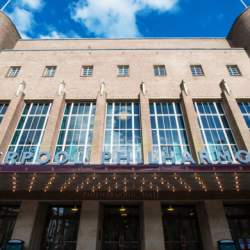 Exterior of Liverpool Philharmonic, an art deco style building