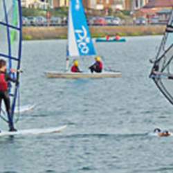 Water sports at West Kirby Marine Lake