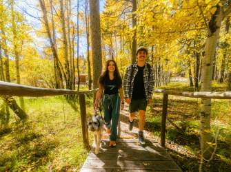 Hiking at Garden Creek Falls on Casper Mountain
