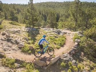 Biking On A Trail Near Casper