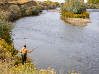 Fishing the North Platte and Fall Colors