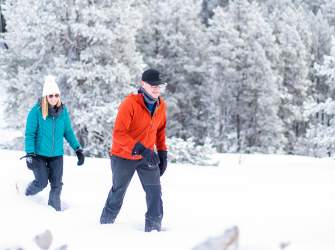 snowshoeing