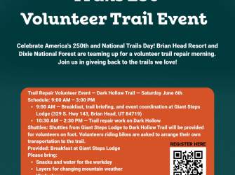 Brian Head Resort - Trails 250: Volunteer Trail Event