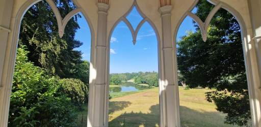View from the Gothic Temple at Painshill
