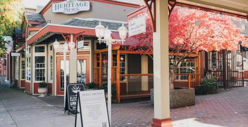 downtown shop fronts