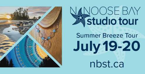 Nanoose Bay Studio Tour - NEW Summer Breeze Tour by Day and Island Vibes by Night