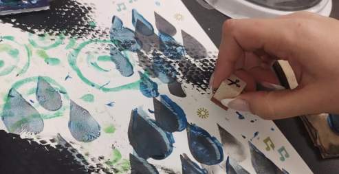 Art Lab Sunday: Texture Stamps