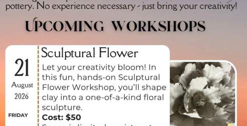 Sculptural Clay Flower Workshop