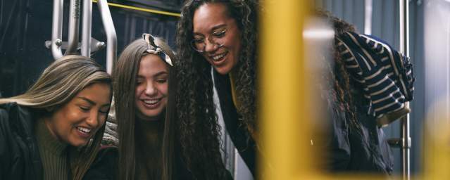 Girls riding UVX