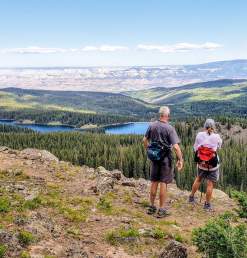 People Overlooking the Grand Mesa