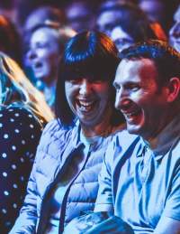 People laughting at a show - Credit Bristol Comedy Garden