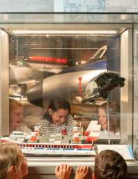 Children looking at display at Aerospace Bristol - credit Aerospace Bristol