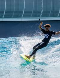 Person surfing at The Wave - credit The Wave
