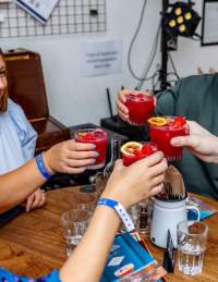 Group with cocktails - Bristol City Centre BID