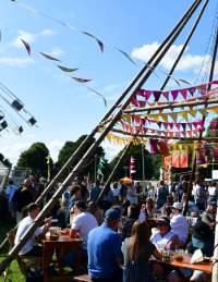 Seating and funfair rides at Feast On Festival 2024 in Bristol - credit Feast On Festival