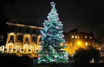 Christmas light trails in  and around Bristol