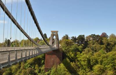 A view of the Clifton Suspension Bridge in West Bristol, looking towards the Abbots Leigh area - credit Clifton Suspension Bridge Trust