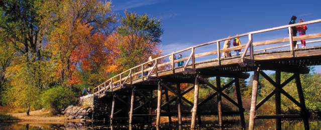 Concord Bridge in Autumn