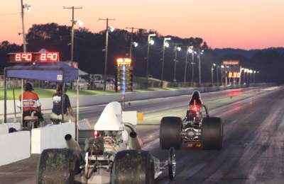 Sunset drag run at Beech Bend