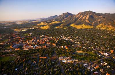 Aerial of Boulder, Colorado