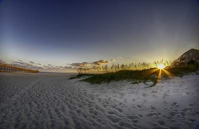 Emerald Isle Beach At Sunset