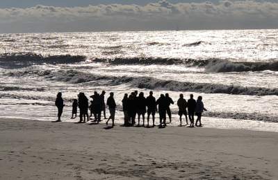 People on the beach