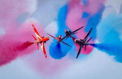 The Red Arrows at Sidmouth Air Show and Regatta