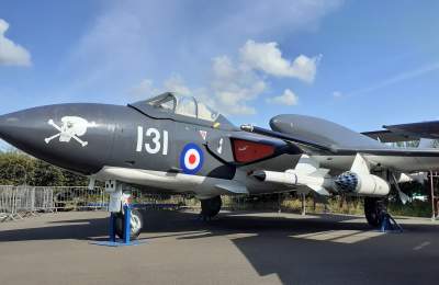 View of an aircraft at Tangmere Museum