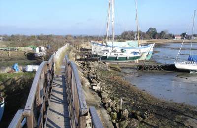 A footpath near Prinsted, Chichester Harbour