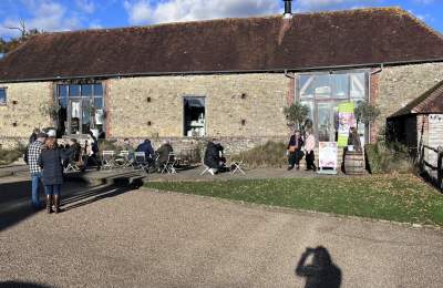 The courtyard at Grittenham Barn