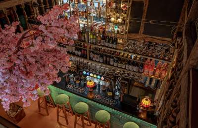 the bar at Turkuaz Social, Chichester