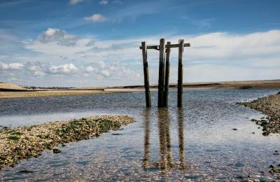 A view of the coastline from Church Norton, Selsey