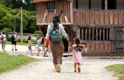 Families enjoying Weald & Downland Museum