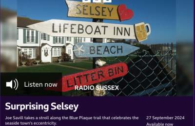 BBC Sounds Blue Plaque trail, Selsey