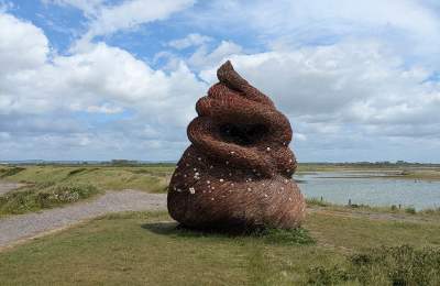Periwinkle sculpture at RSPB Medmerry