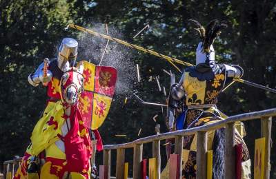 Knights and horses at The Loxwood Joust
