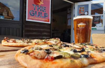 Langham Brewery beer and pizzas