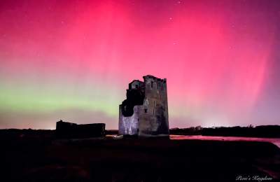 Carrigafoyle Castle - Northern Lights