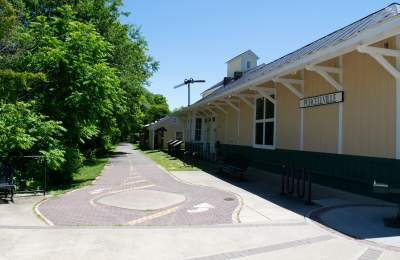 Historic Purcellville train station at the western terminus of the Washington & Old Dominion Trail in Loudoun.