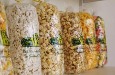 Vic's Corn Popper has those awesome bags of flavored gourmet popcorn that everybody loves so much