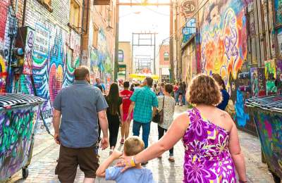 Murals in alley