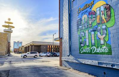 greetings from rapid city mural in downtown rapid city