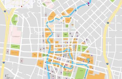 San Antonio River Walk - Downtown Map 2020