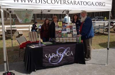 discover saratoga booth at horseshow