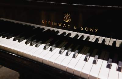 Close up of Steinway & Sons Piano