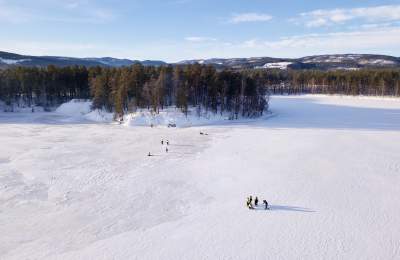 Ice fishing Setedal drone