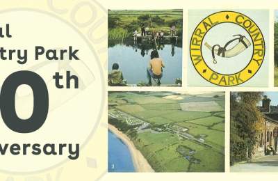 Postcard historic images of Wirral - Wirral Country Park 50th Anniversary
