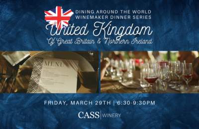 2024 "Dining Around the World" Winemaker Dinner: United Kingdom