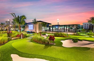 Sunset over Port St. Lucie course